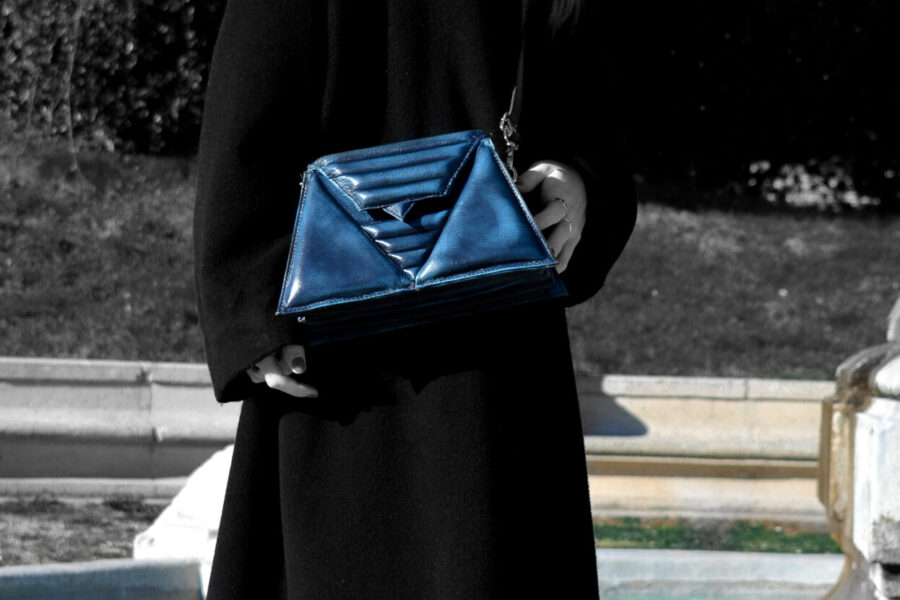 triangles bag luxury leather made in italy