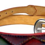 belts handmade in italy multicoloured patchwork leathers