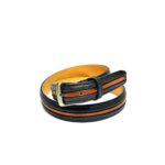 black-orange-belt-handmade-leather