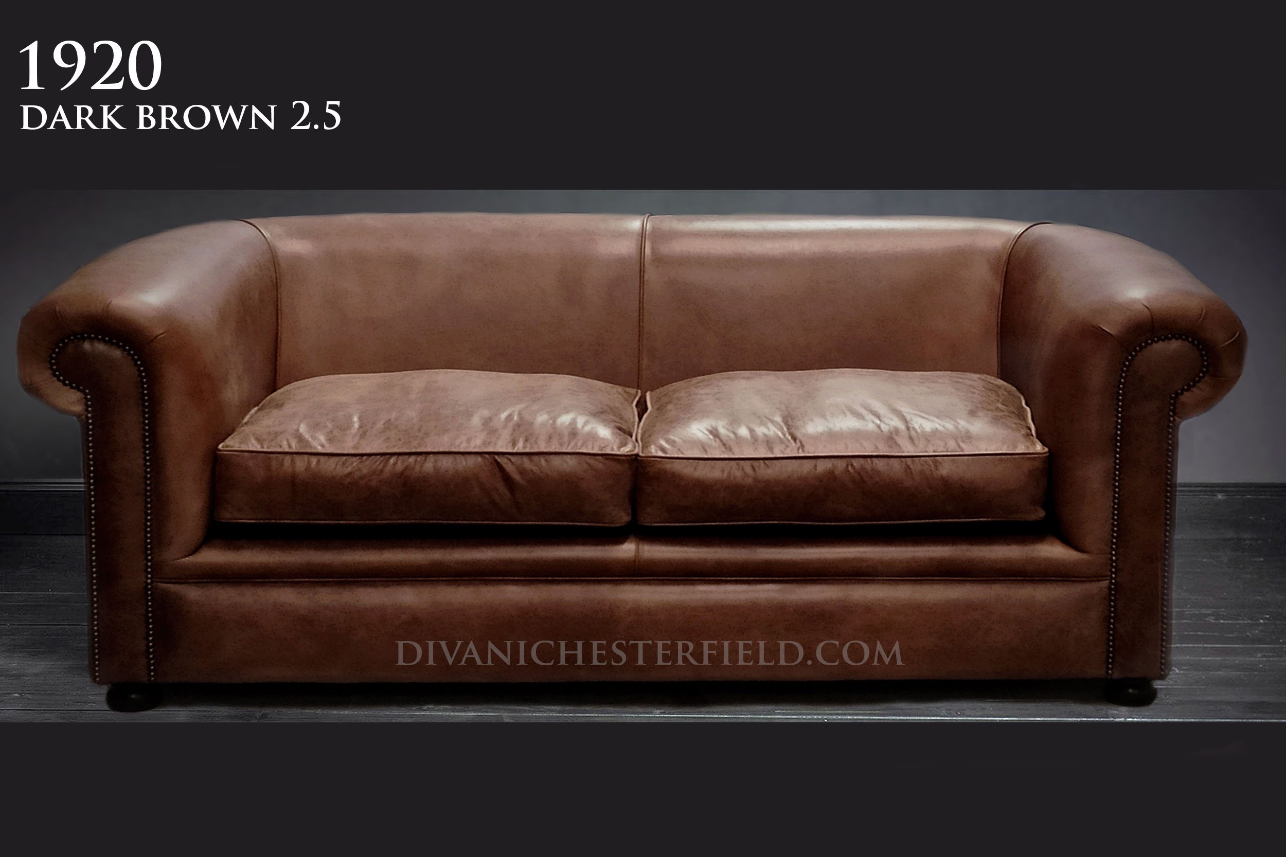 contemporary plain leather chesterfield art deco