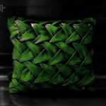 leather-pillow-handmade-cushion-green