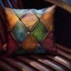 luxury-patchwork-leather-cushions-handmade