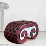 modern design foot table stool harleq ionic luxury